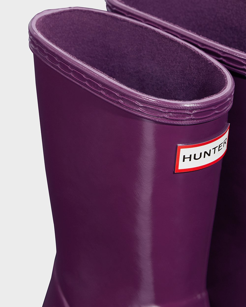 Kids Hunter Original First Classic Gloss - Rain Boots Purple - 0476-ERCAV